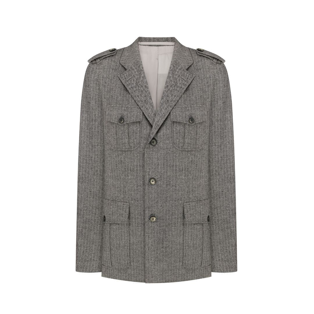 Three-Button Safari Blazer