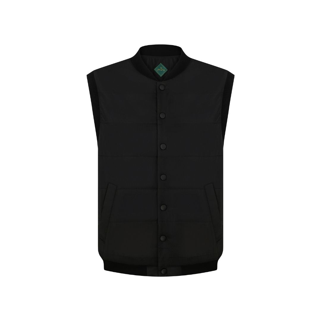 Black Sleeveless Jacket