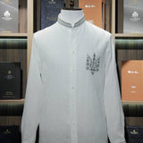 Men's shirt with embroidery "Ukrainian trident"
