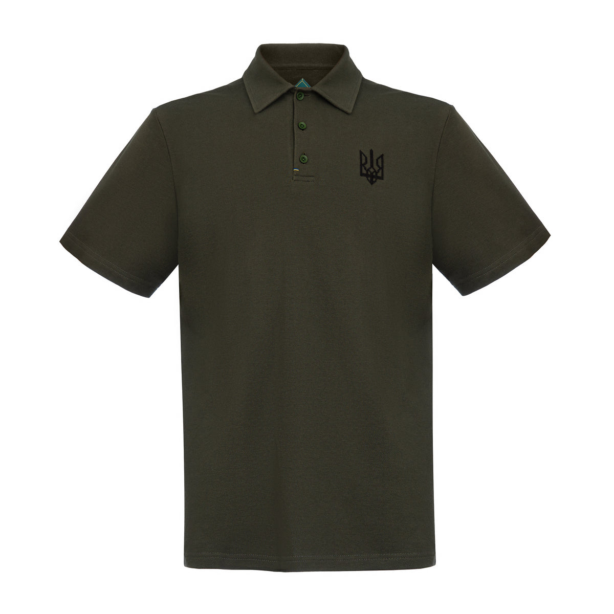 Polo Shirt with embroidery "Ukrainian trident"