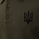 Polo Shirt with embroidery "Ukrainian trident"