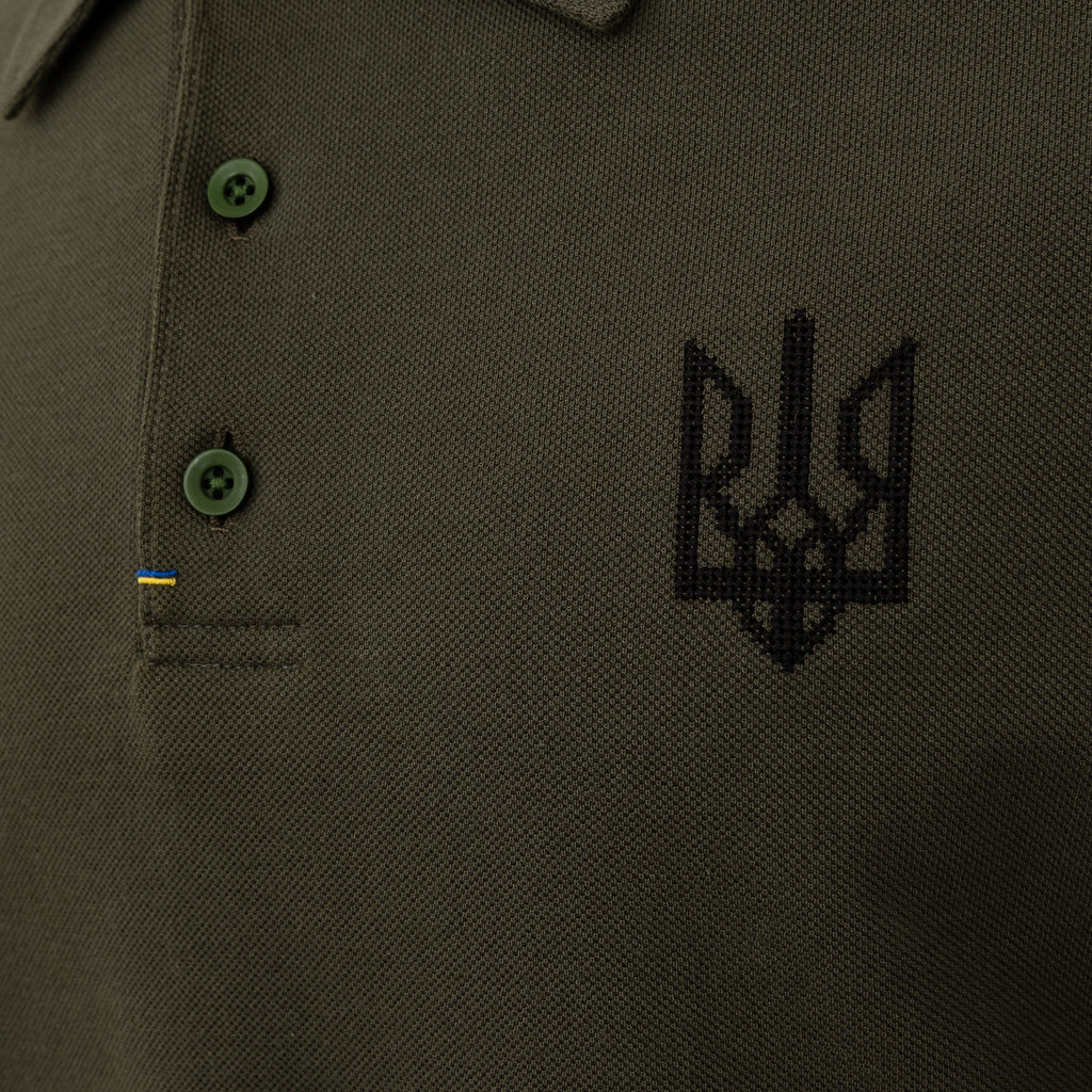 Поло з вишивкою "Український тризуб"
