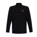 Long-Sleeve Polo with embroidery "Ukrainian Trident"
