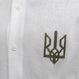 Men's shirt with embroidery "Ukrainian trident"