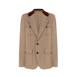 Three-Button Safari Blazer