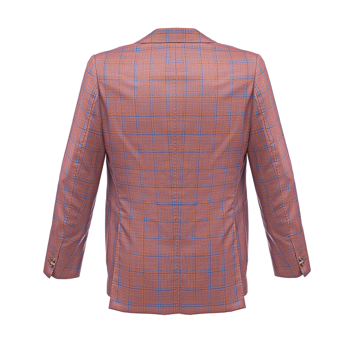 Trimmed Check Wool Blazer