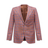 Trimmed Check Wool Blazer