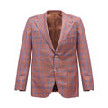 Trimmed Check Wool Blazer