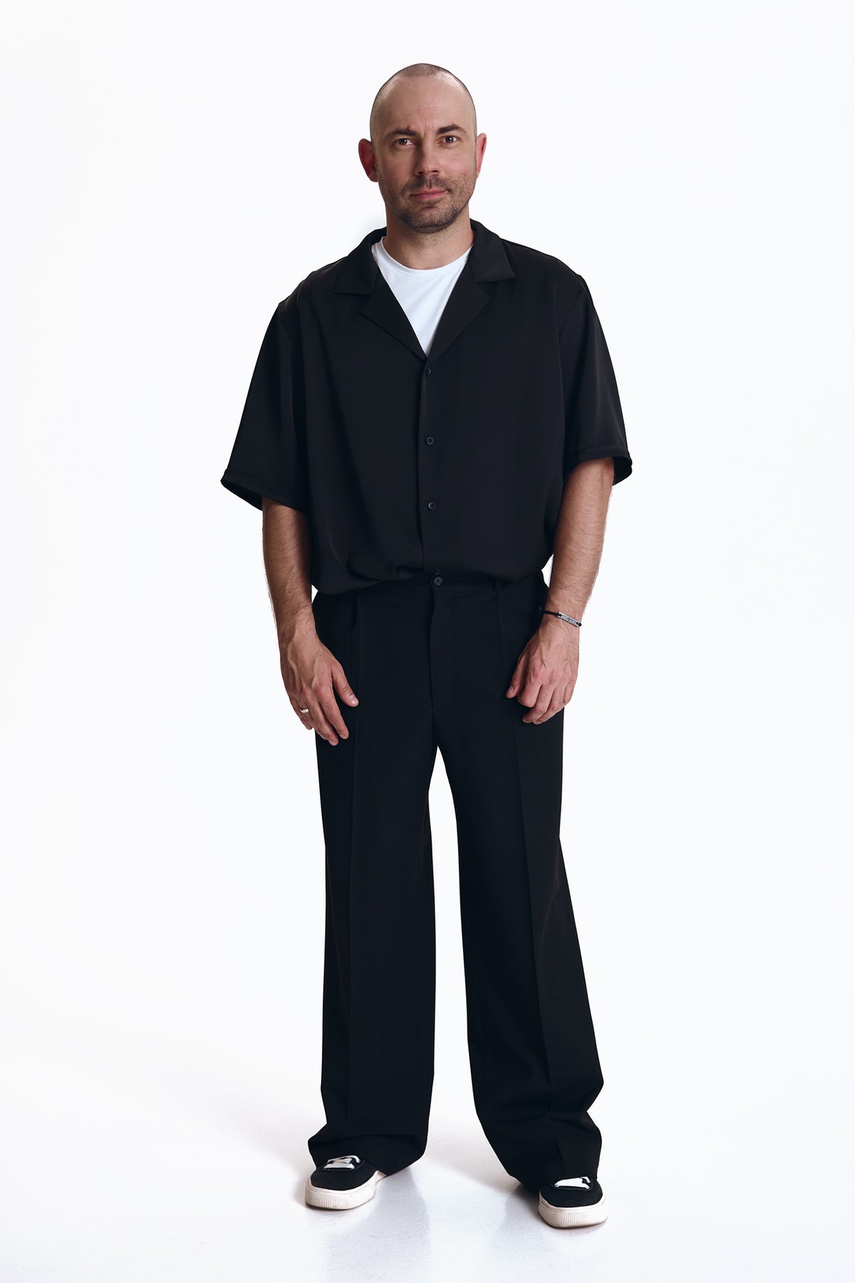 Satin Short Sleeve Shirt