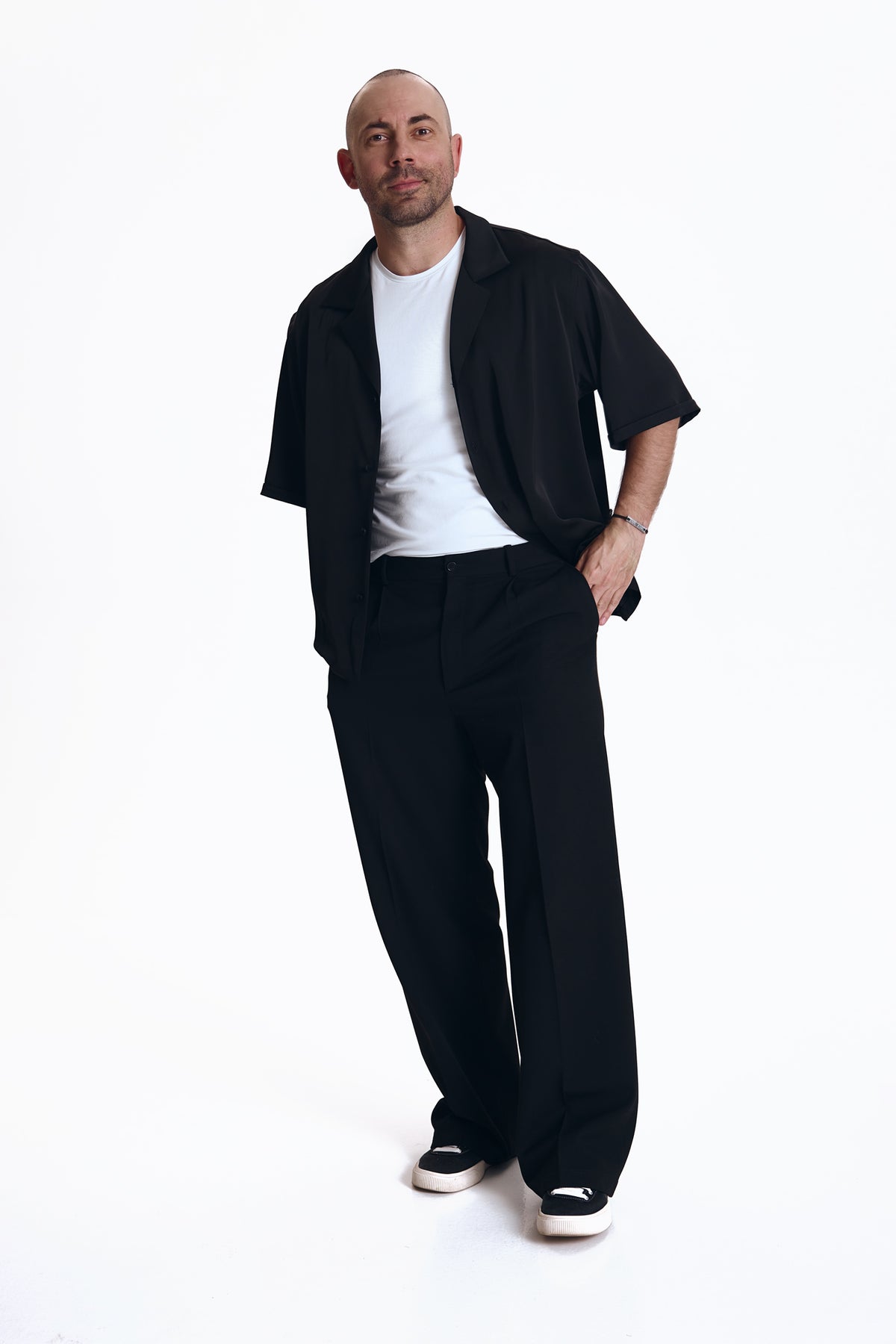 Satin Short Sleeve Shirt