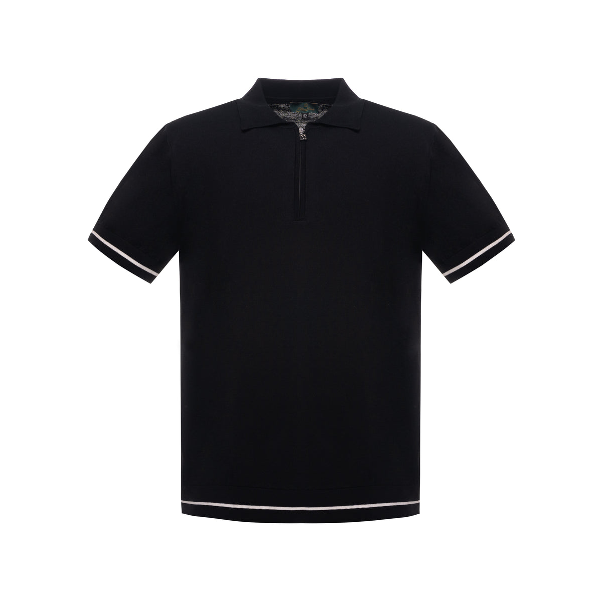 Polo with Short Zipper