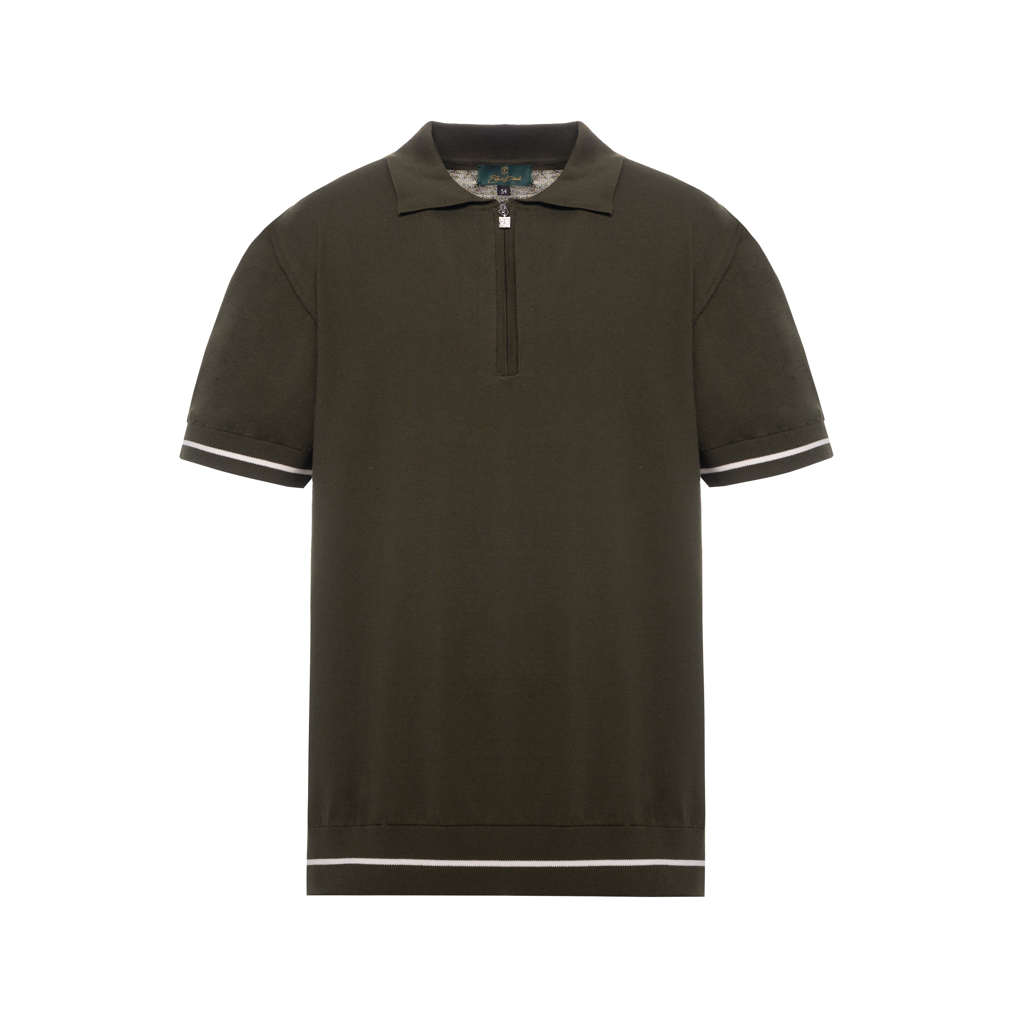 Polo with Short Zipper