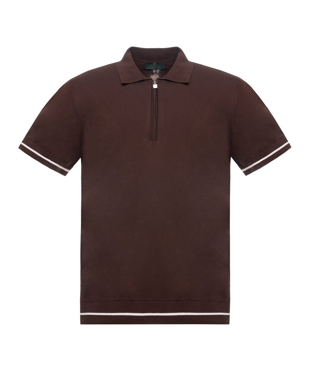 Polo with Short Zipper
