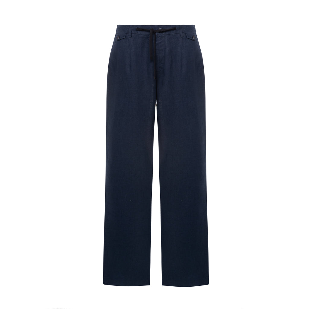 Classic trousers with elastic waistband