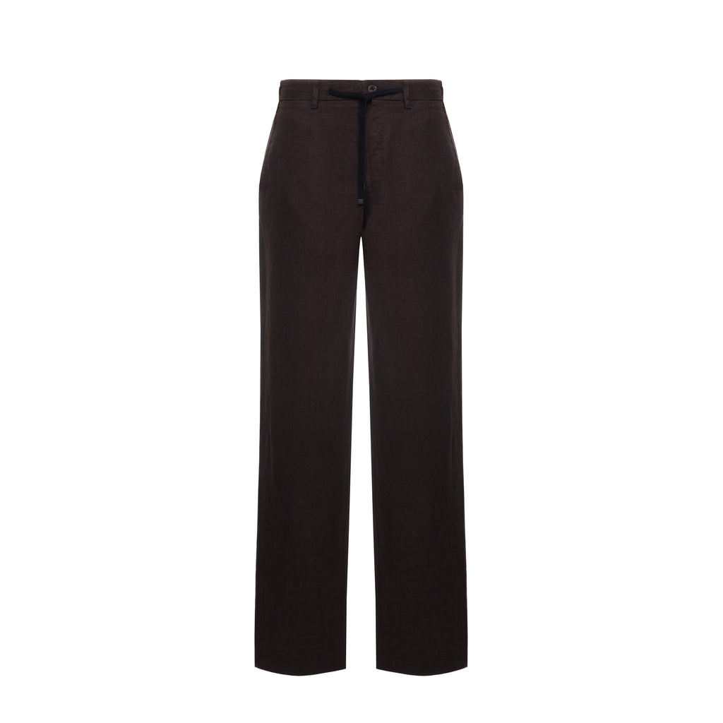 Classic trousers with elastic waistband