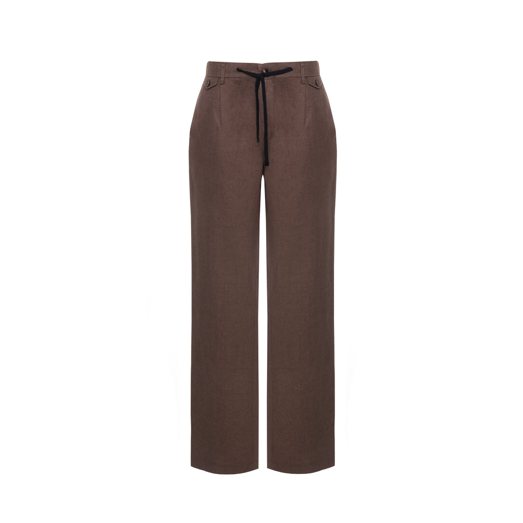 Classic trousers with elastic waistband