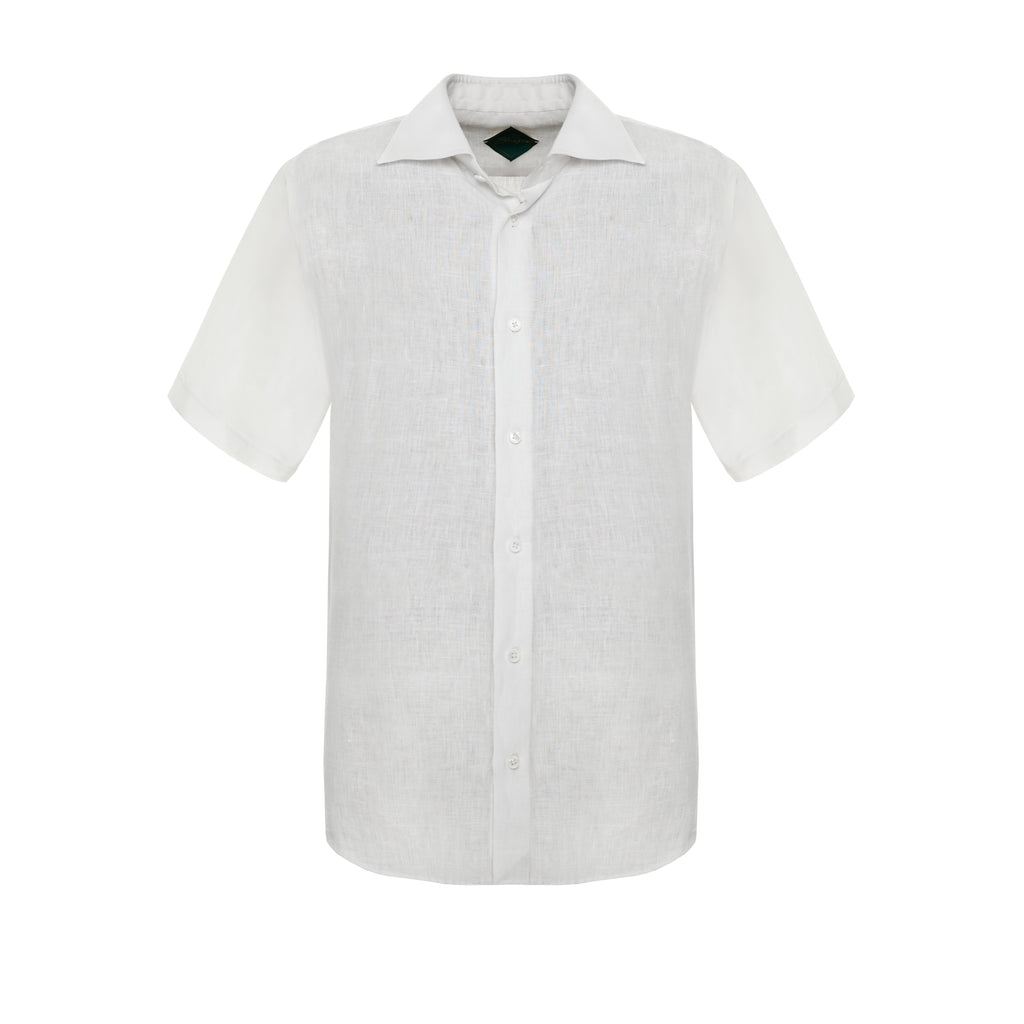 Classic short sleeve linen shirt