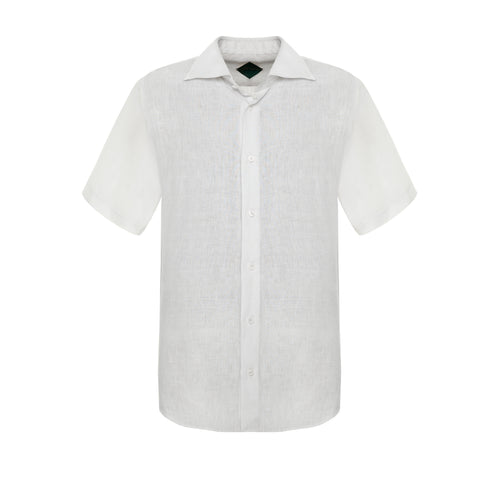 Classic short sleeve linen shirt