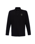 Long-Sleeve Polo with embroidery "Ukrainian Trident" - product shot
