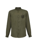 Shirt with embroidery "Ukrainian trident" - product shot