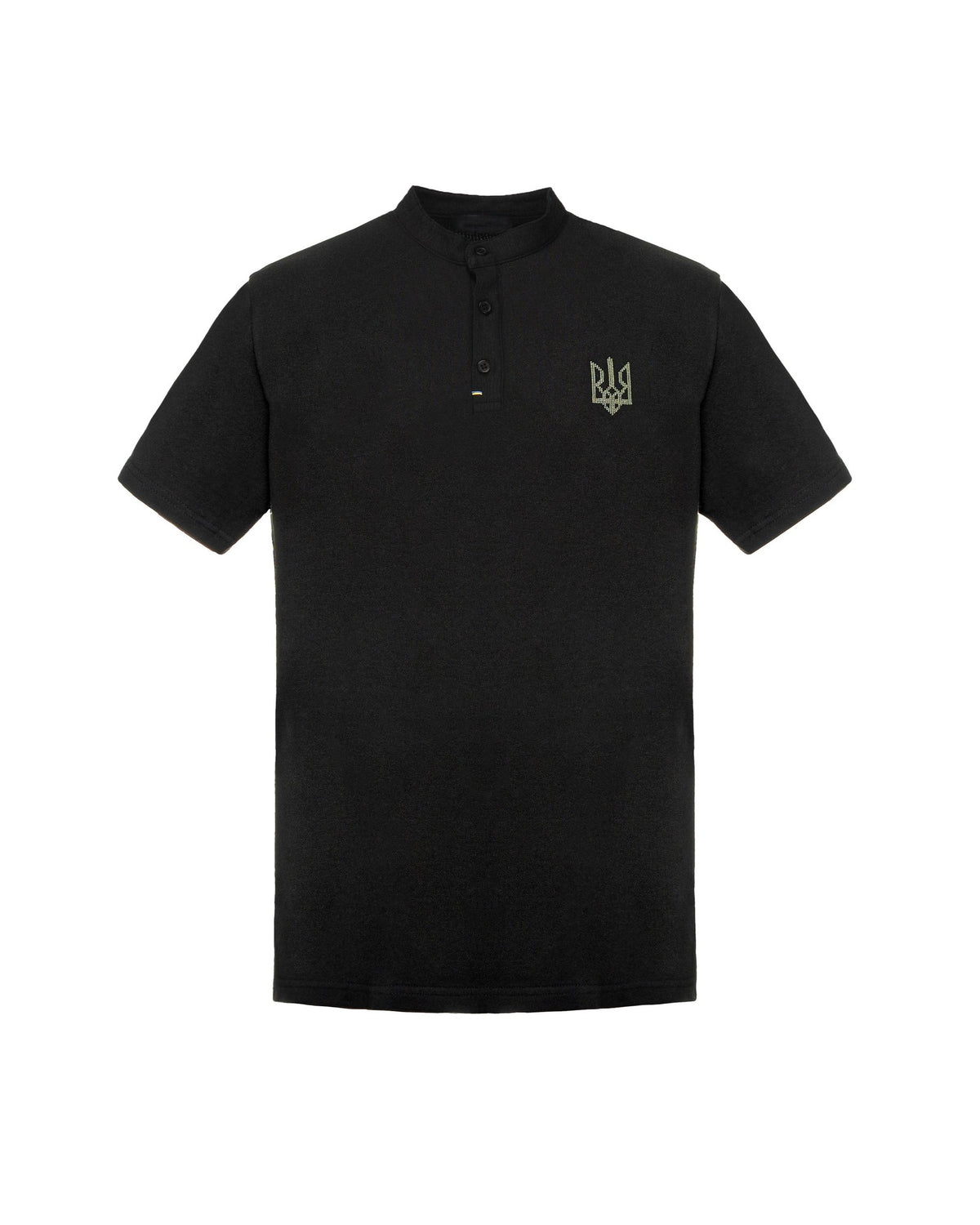 Polo Shirt with embroidery "Ukrainian trident" - product shot