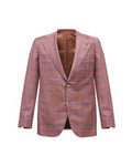 Trimmed Check Wool Blazer - product shot
