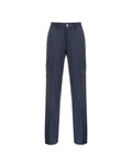 Pinstripe Wool Cargo Trouser - product shot