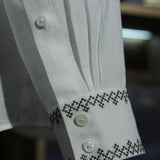 Men's shirt with embroidery "Ukrainian trident"